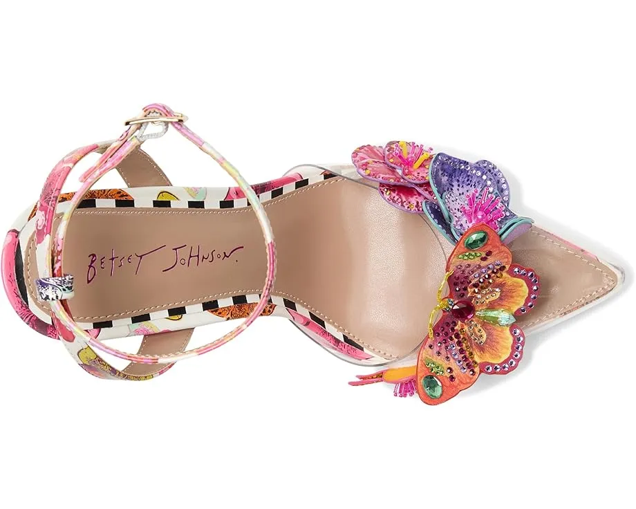 Босоножки Chelsie на шпильке с цветочным декором от Blue by Betsey Johnson