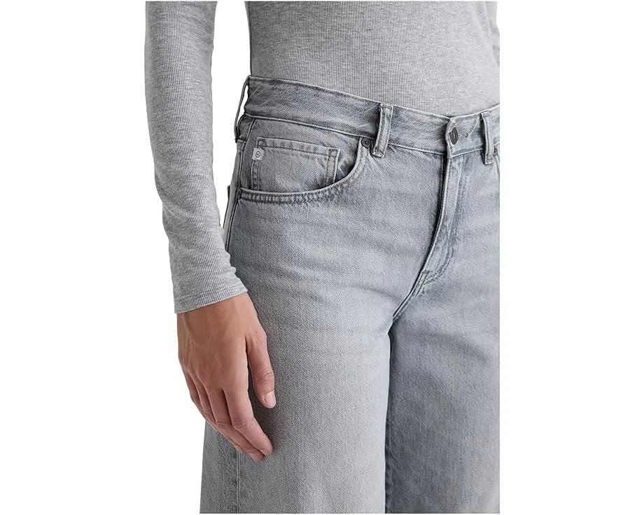 Джинсы AG Jeans Adria с низкой посадкой и широкими штанинами в светлой стирке