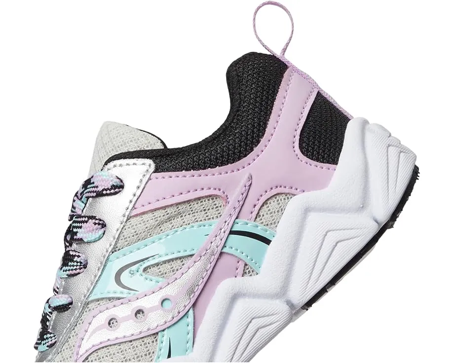 Детские кроссовки Saucony Kids Flash XT с сетчатым верхом и кожаной подметкой