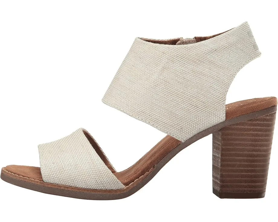 Босоножки TOMS Majorca с вырезами на мягкой кожаной подкладке и каблуком 3 дюйма (7.62 см)