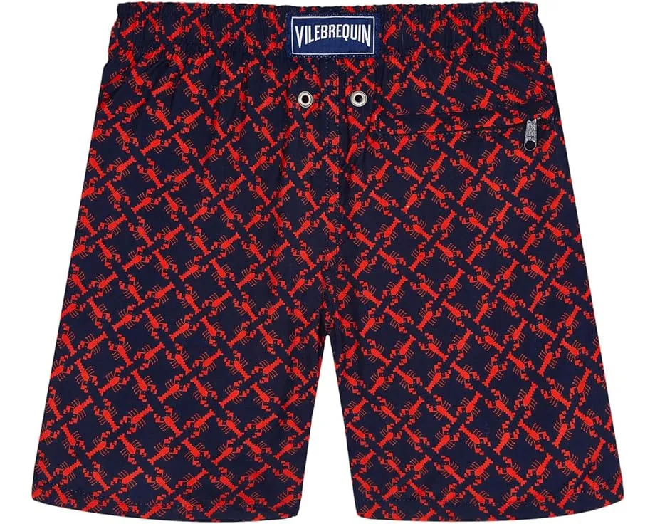 Легкие плавки Vilebrequin Homard Pixel со шнурком и карманом для хранения