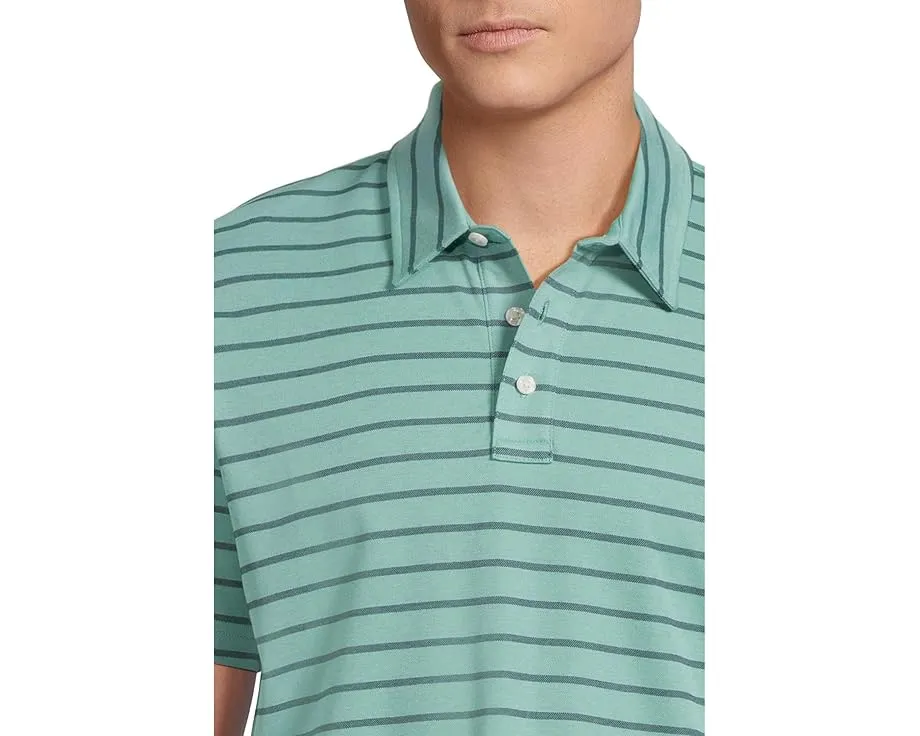 Поло L.L.Bean Comfort Stretch Performance в полоску с коротким рукавом и эластичной тканью пике