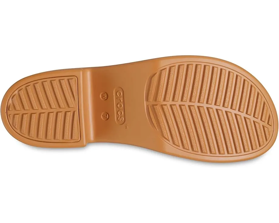 Сланцы Crocs Brooklyn с плетеным верхом и каблуком на платформе