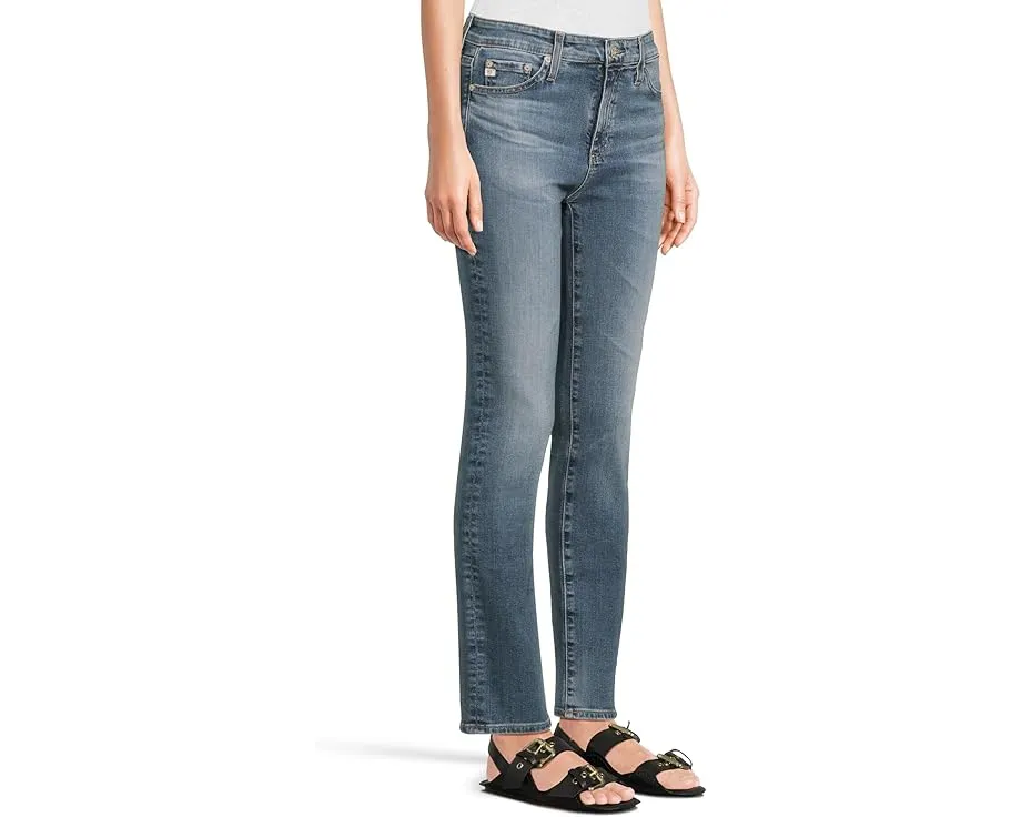 Джинсы AG Jeans Mari с высокой посадкой и прямыми штанинами из эластичной ткани
