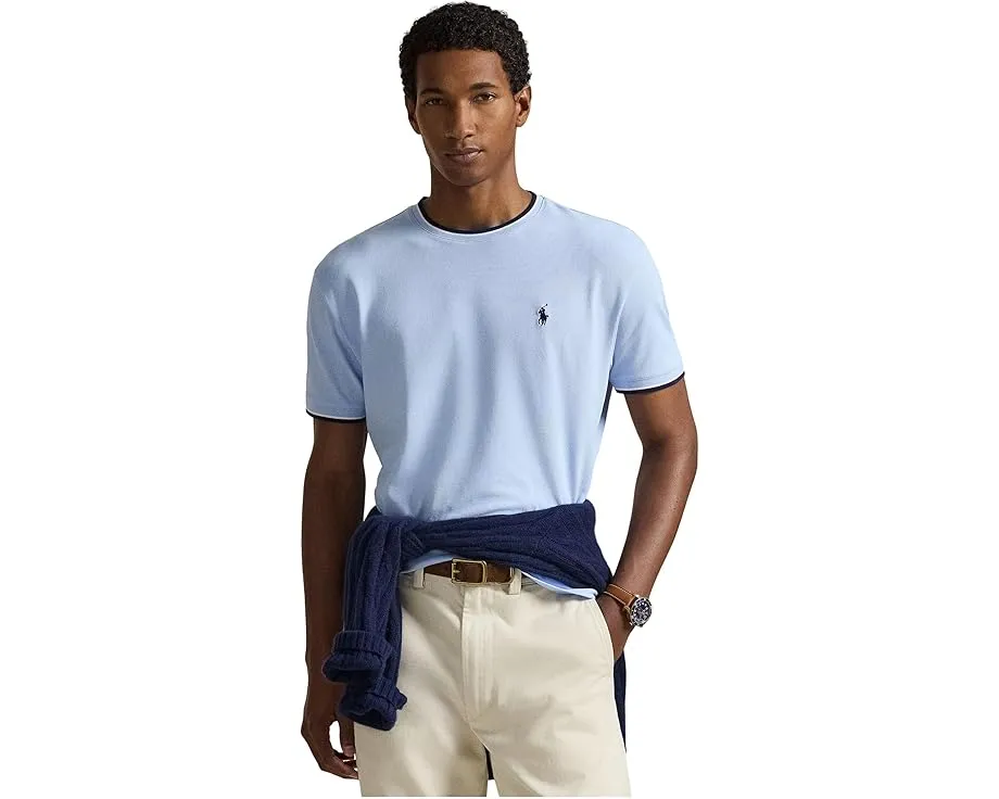 Классическая футболка Polo Ralph Lauren из стретч-сетки с коротким рукавом