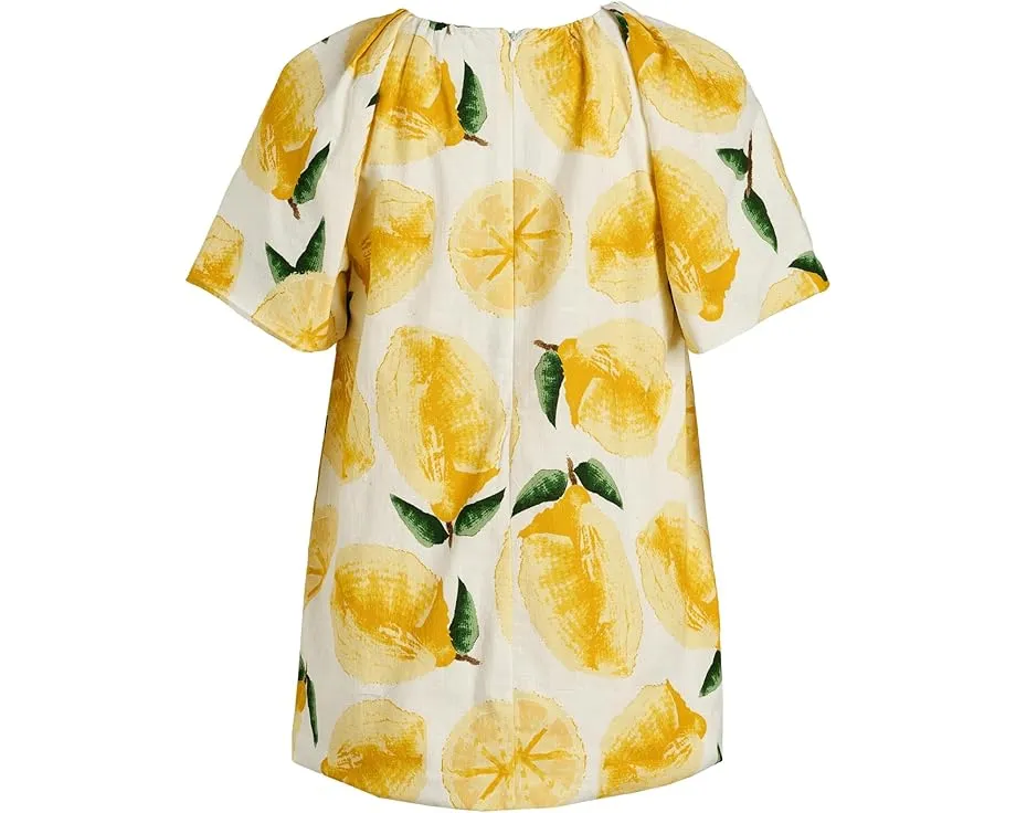 Appaman Kids Puff Dress из хлопка с короткими рукавами и рюшами на подоле