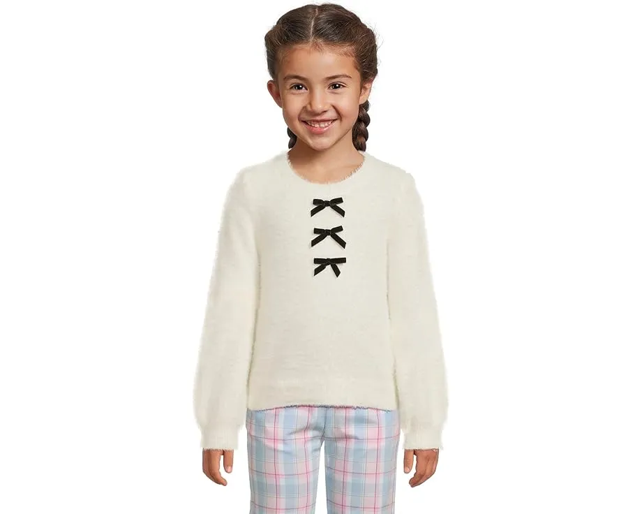 Детский свитер Janie and Jack Fuzzy Mini Bow с бантом и длинными рукавами