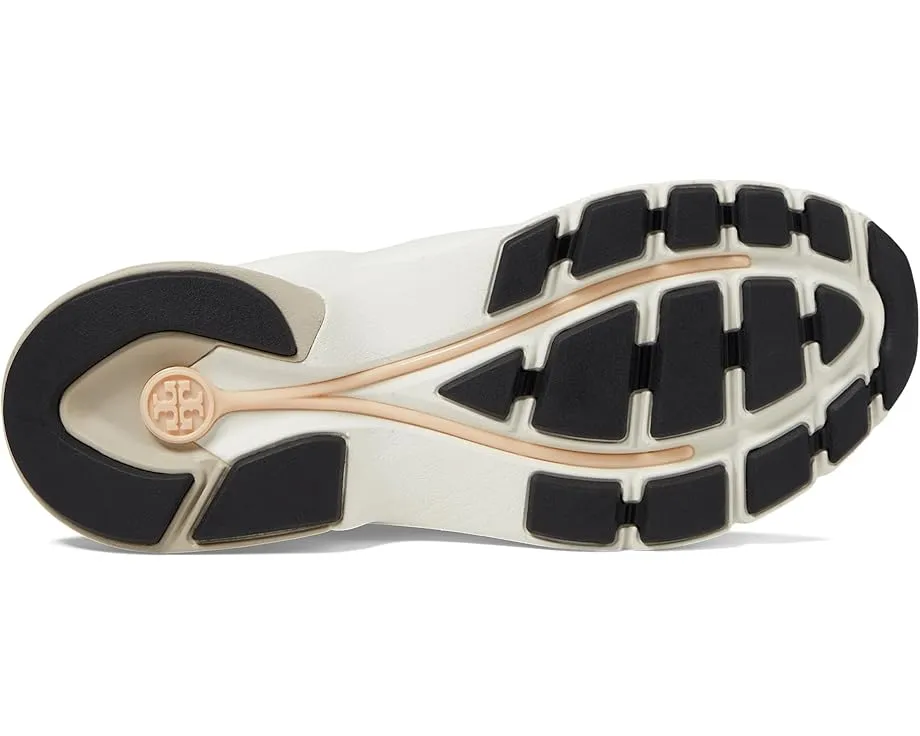 Кроссовки Tory Burch Good Luck Trainer с анатомической подошвой и логотипом Double T