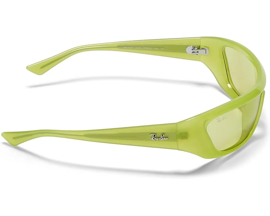 Солнцезащитные очки Ray-Ban Xan с дизайном в стиле 90-х и биоацетатной оправой