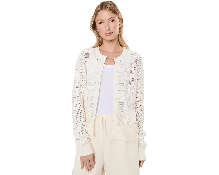 Varley вязаный кардиган Pembroke Knit с цветом цапли