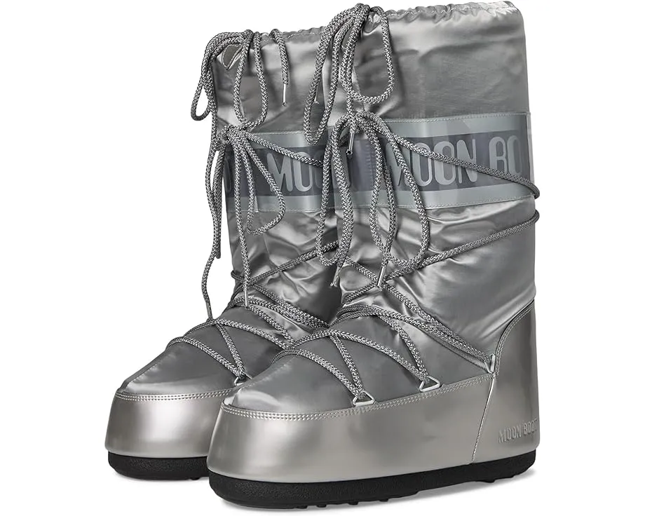 Ботинки MOON BOOT Icon Glance с блестящим атласом и термоизоляцией