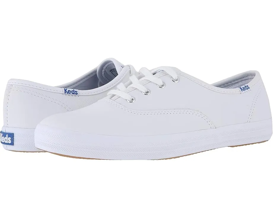 Кожаные кроссовки Keds Champion Leather Lace Up на резиновой подошве