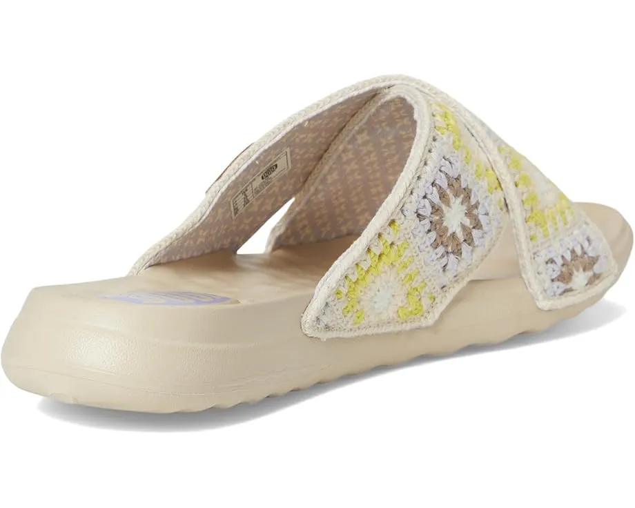 Сандалии Hey Dude Christi Slide Cottage Crochet с вышитой крючком перемычкой