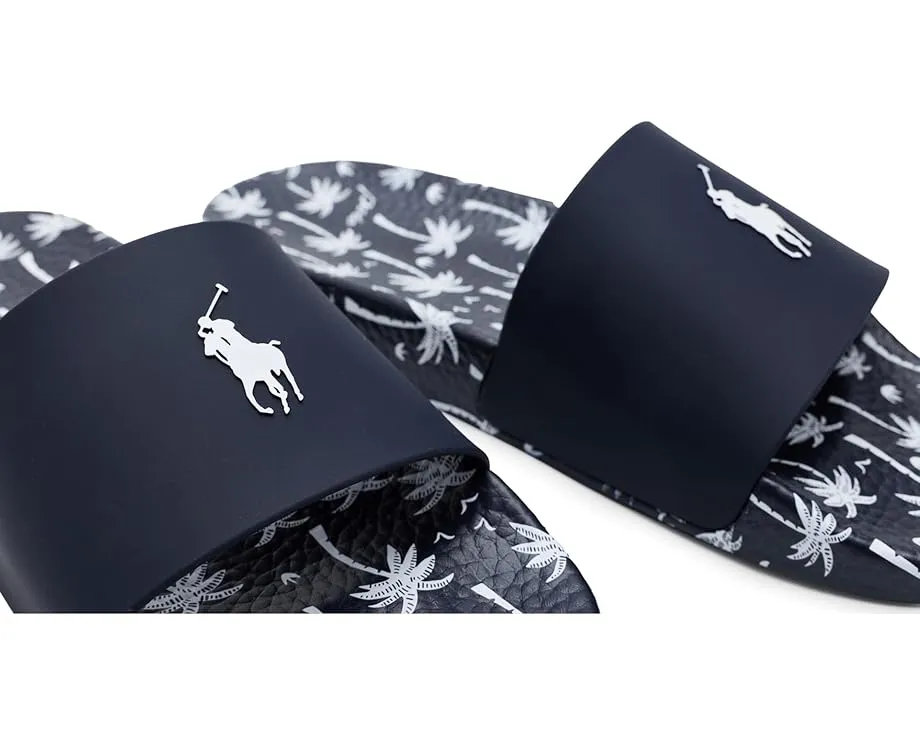 Сланцы Polo Ralph Lauren с цветочным принтом и мягкой подошвой EVA