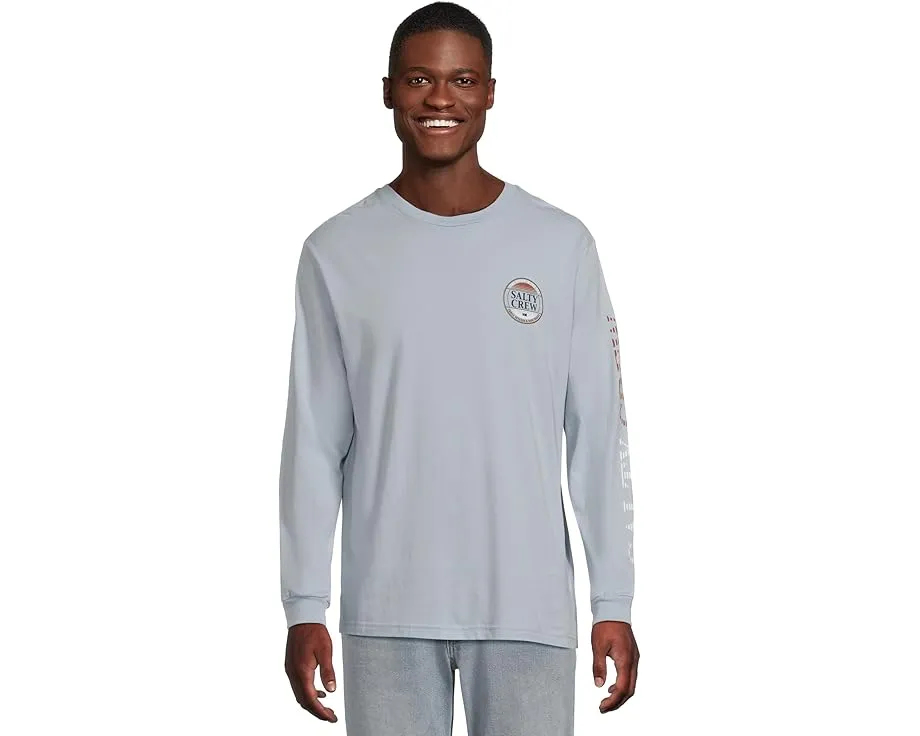 Футболка Salty Crew Simple Fade с длинным рукавом и принтом на рукаве