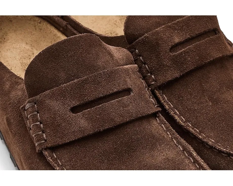 Клоги Birkenstock Naples из замши с пробковой стелькой