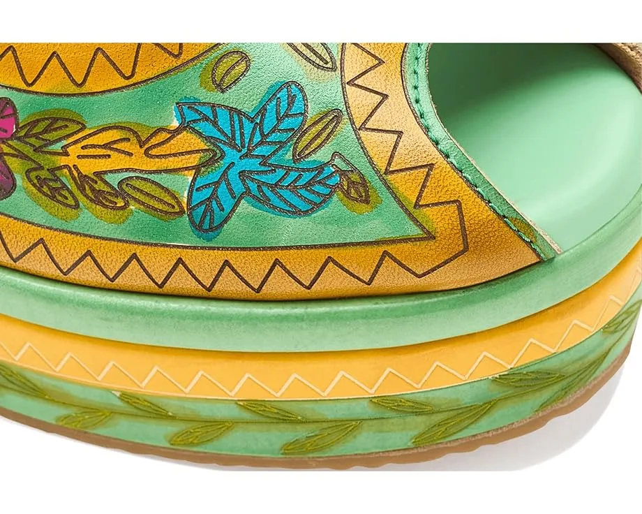 L'Artiste by Spring Step Сандалии Artdevivre с открытым мысом и росписью на платформе