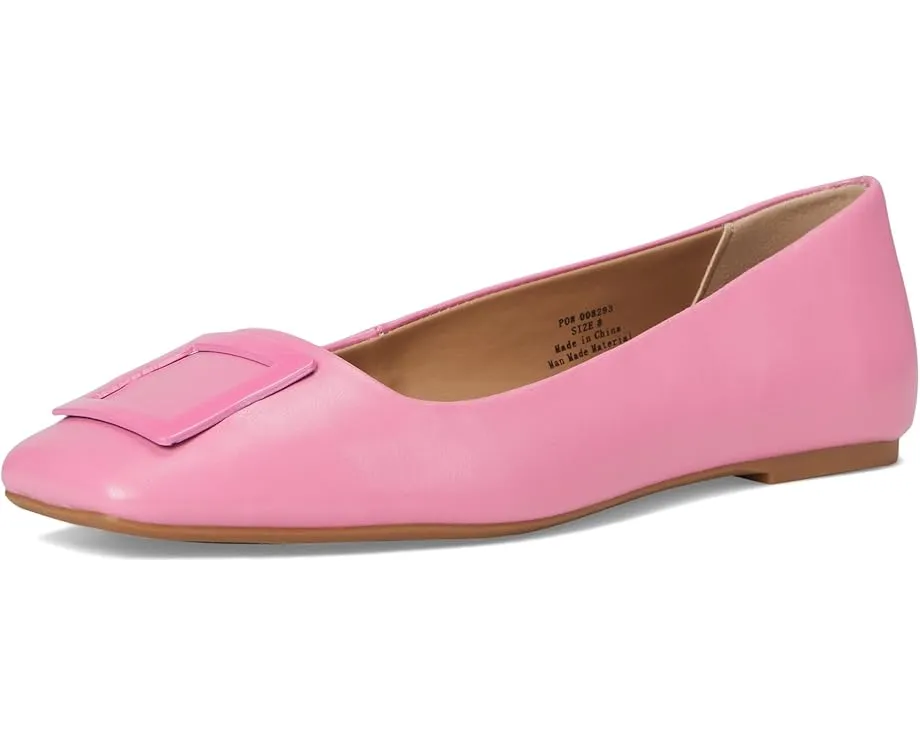 Балетки Zimia с квадратным носком и фурнитурой из искусственной кожи