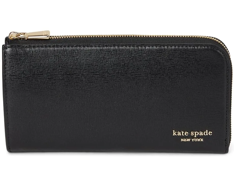 Континентальный кожаный кошелек на молнии Devin Saffiano от Kate Spade New York