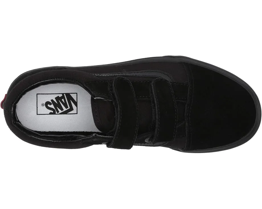 Детские кроссовки Vans Old Skool V на липучках с платформой и усиленным носком