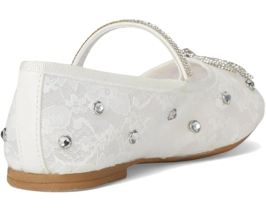 Детские балетки Leva в стиле Mary Jane с кристаллами Nina Kids