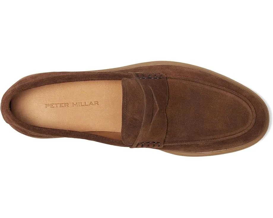 Кожаные лоферы Peter Millar Excursionist Penny с мокасиновым носком