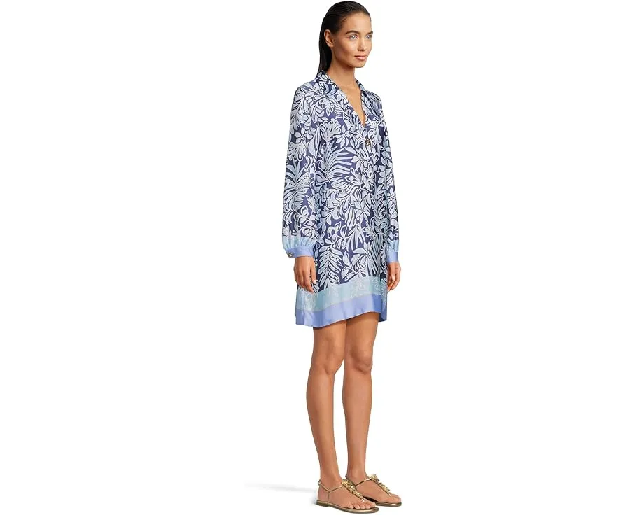 Lilly Pulitzer платье-рубашка с длинным рукавом и цветочным принтом