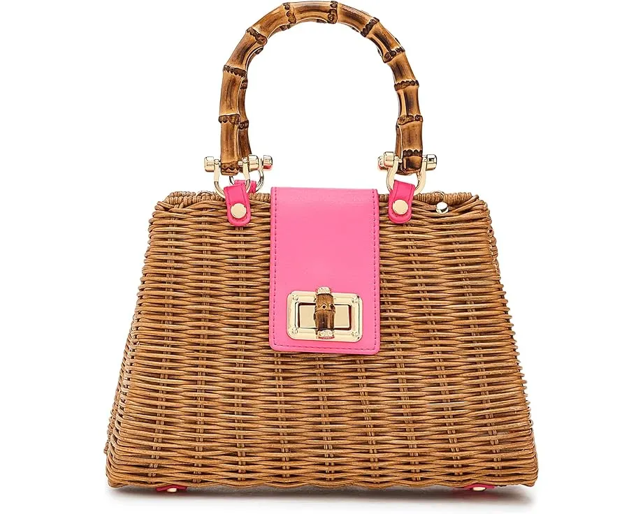 Сумка Lilly Pulitzer с бамбуковой ручкой и ремнем через плечо