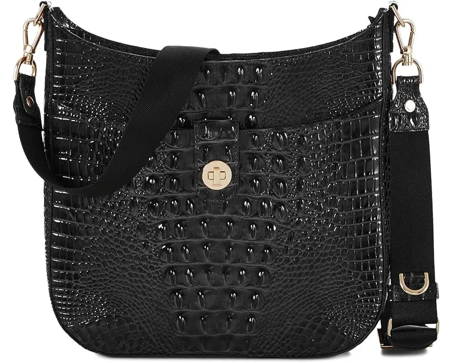 Сумка кроссбоди Brahmin Melbourne Leia из кожи с регулируемым ремнем