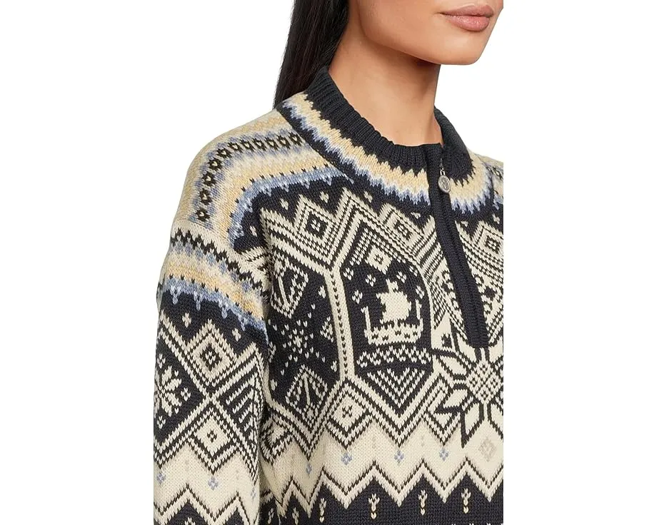 Свитер Dale of Norway Trondheim Feminine из шерсти с полузастежкой