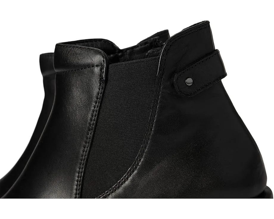 Ботильоны Apso на каблуке с эластичной вставкой и молнией из мягкой кожи