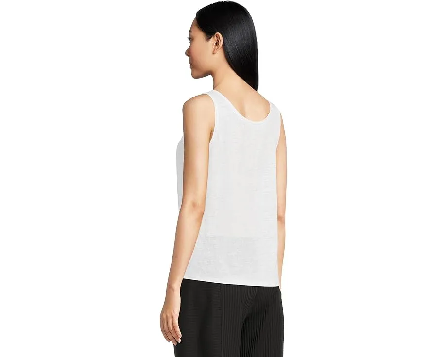 Топ майка Eileen Fisher Scoop Neck Tank с рифленой вязкой