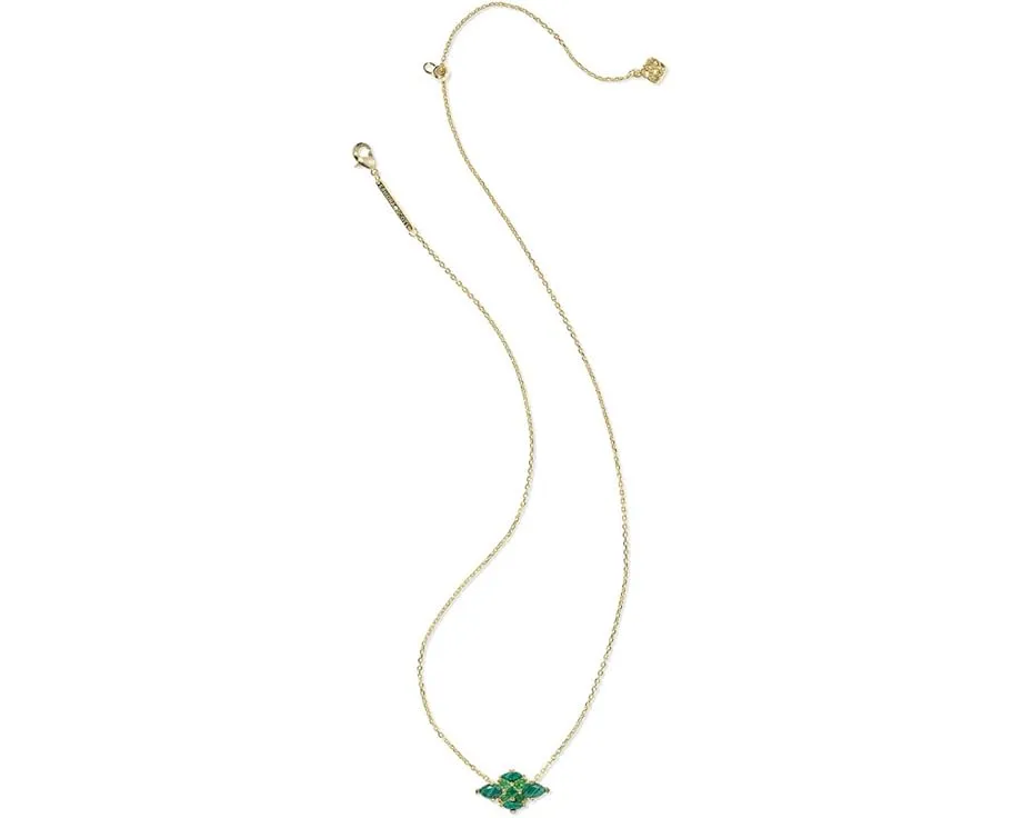 Короткое подвесное колье Abbie Crystal с гравировкой от Kendra Scott