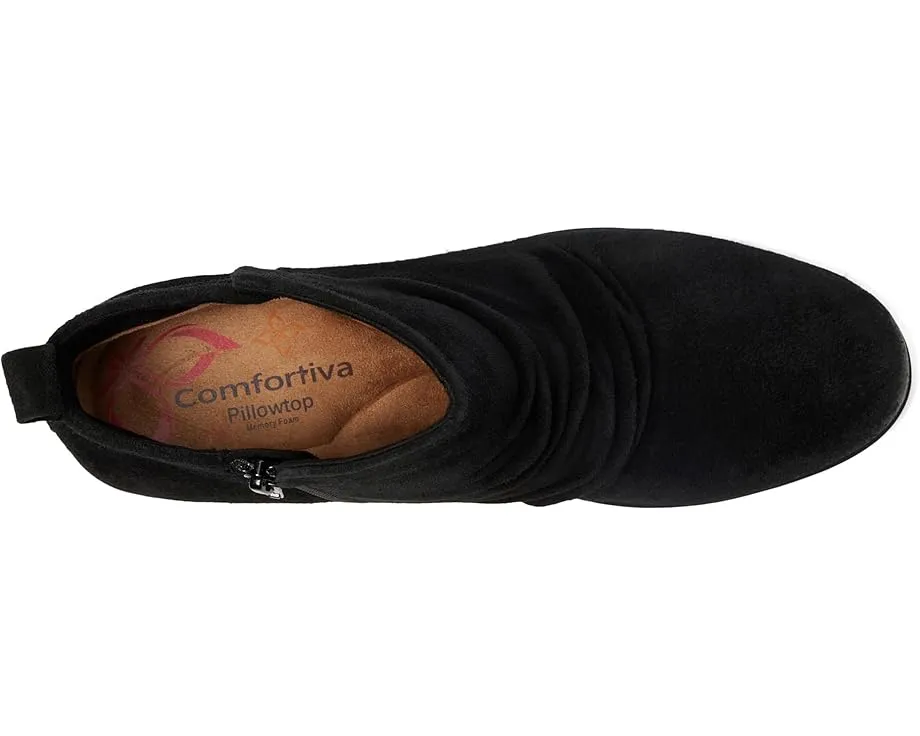 Ботильоны Comfortiva Brandy на устойчивом каблуке с водонепроницаемым верхом из замши