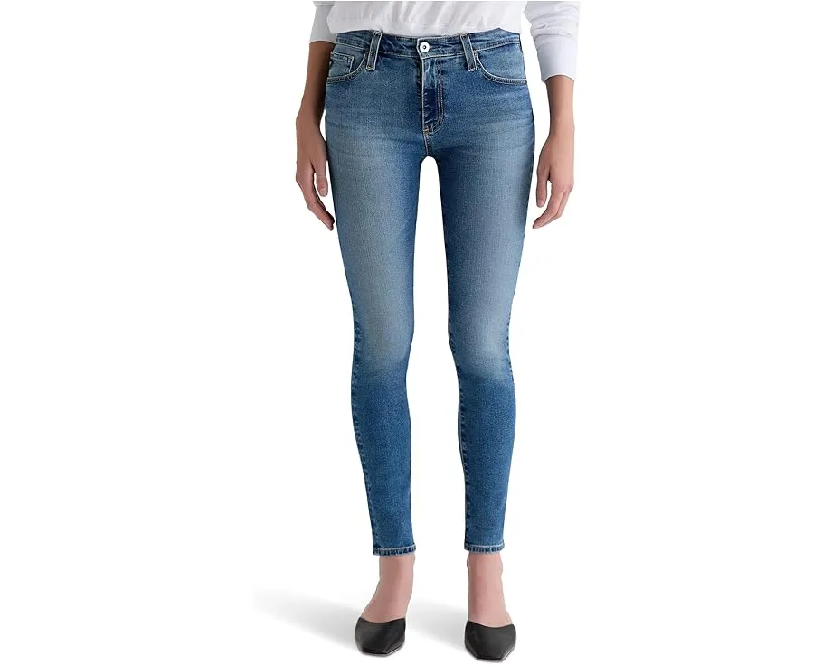 Джинсы AG Jeans Farrah Mid Rise Skinny Ankle облегающие укороченные