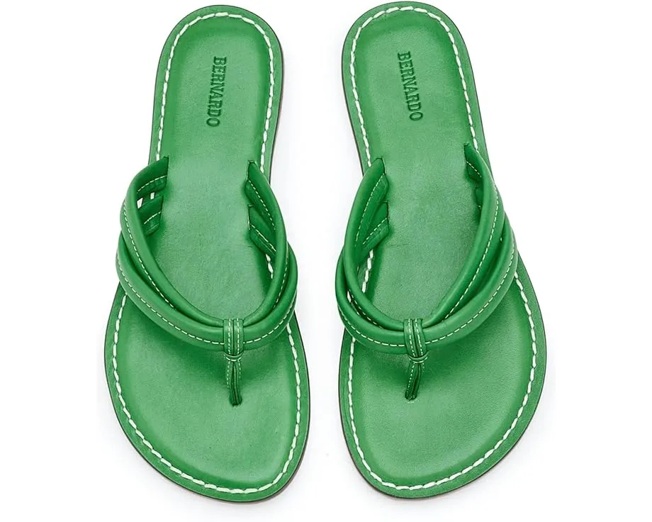 Бразильские шлепанцы Bernardo Miami из натуральной кожи