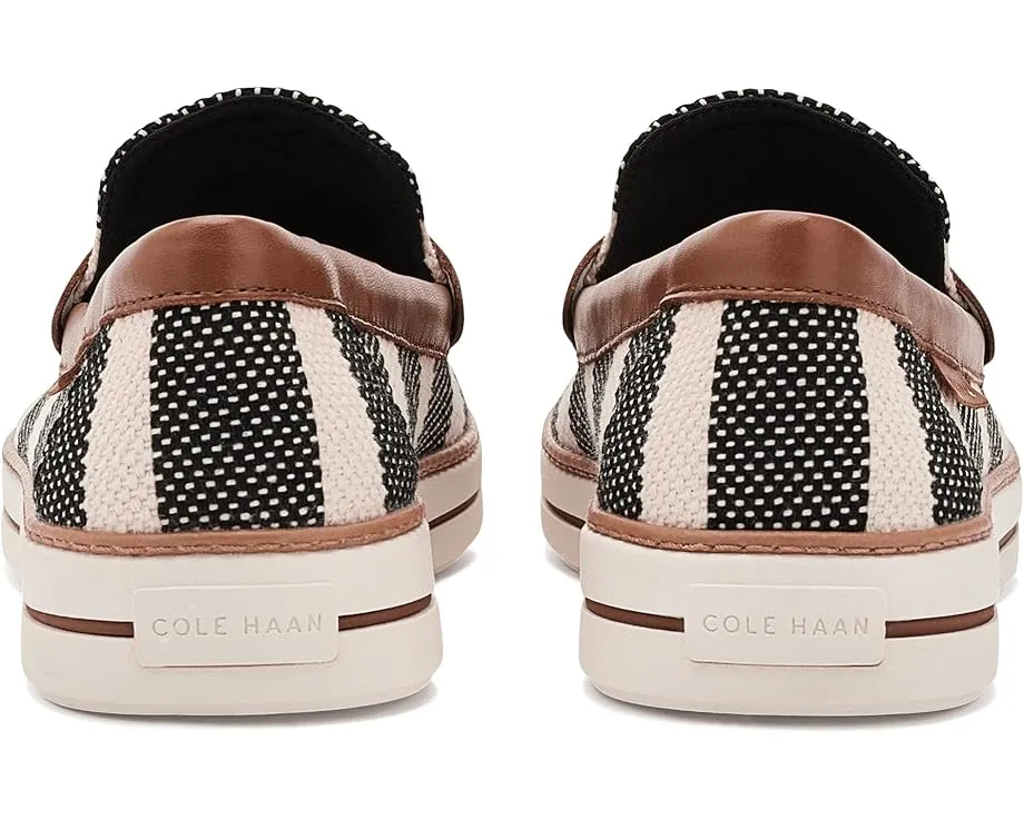 Лоферы Cole Haan Pinch Long-weekender Penny с отделкой из кожи и канвы
