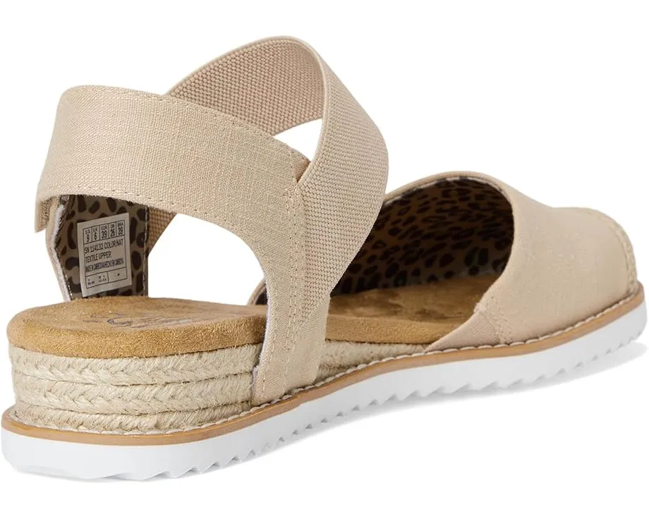 Сандалии BOBS from SKECHERS Desert Kiss Sun Shining на джутовой подошве