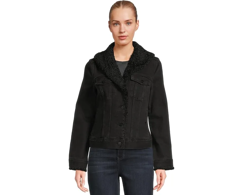 Джинсовая куртка Liverpool Los Angeles с воротником из шерпи