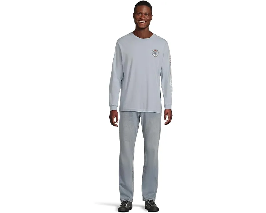 Футболка Salty Crew Simple Fade с длинным рукавом и принтом на рукаве