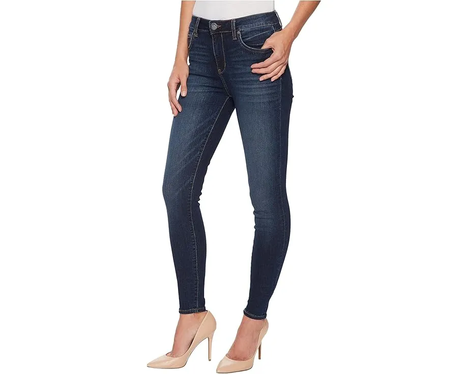 Джинсы KUT from the Kloth Mia с завышенной талией и укороченным skinny-кроем