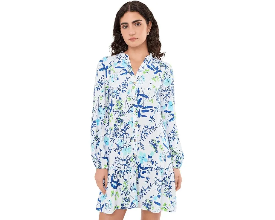 Туника Shaley Tunic Dress Lilly Pulitzer с воротником рюш и пуговицами