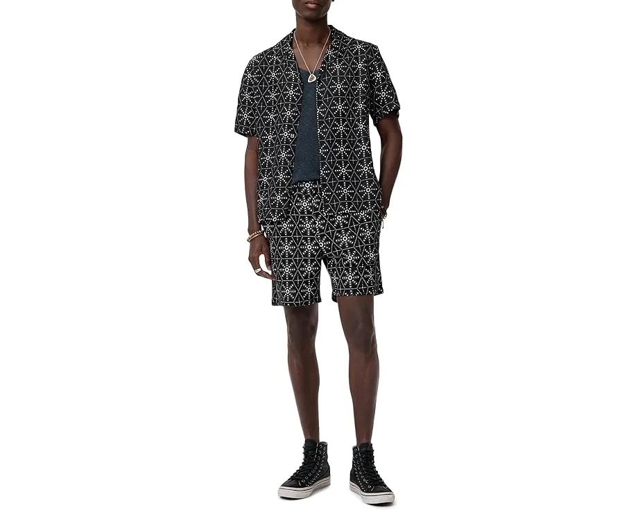 Шорты John Varvatos Daryl из льняной смеси с эластичным поясом