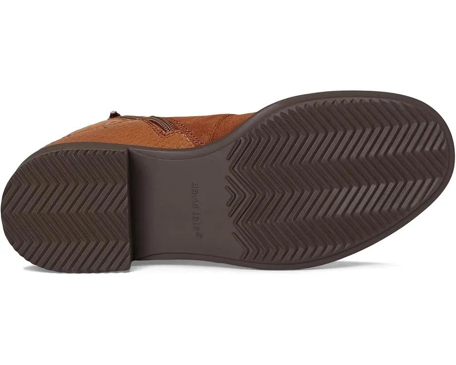 Ботильоны Swinger в patchwork дизайне из кожи и замши с боковой молнией David Tate