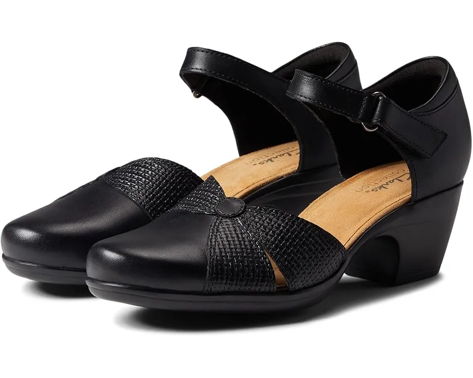 Босоножки Emily Rae на устойчивом каблуке с регулируемым ремешком от Clarks