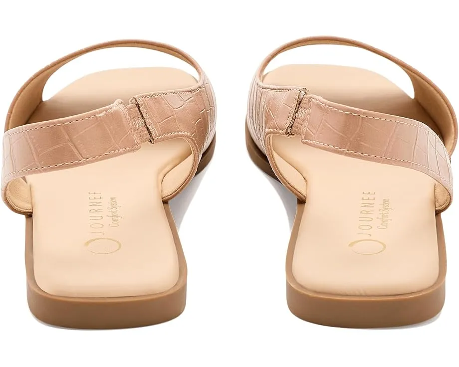 Сандалии Journee Collection Brinsley с плоской подошвой и квадратным носком