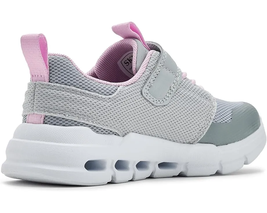 Кроссовки SKECHERS KIDS Glide-Step Flow с эластичными шнурками и сетчатым верхом