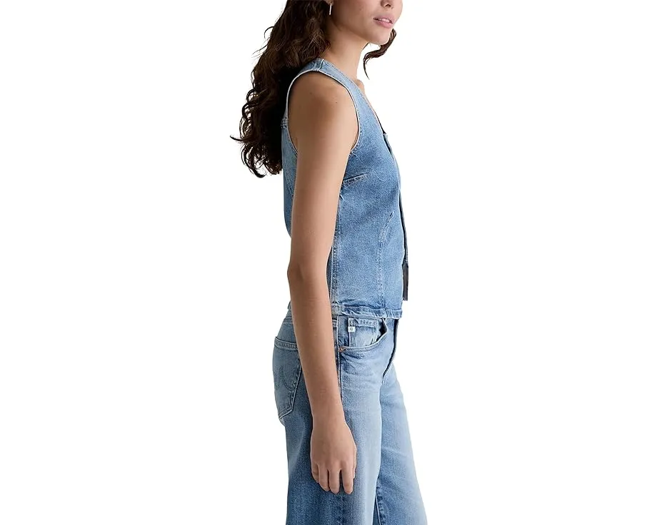 AG Jeans Жилет Teagan из денима облегающего кроя в цвете Helios