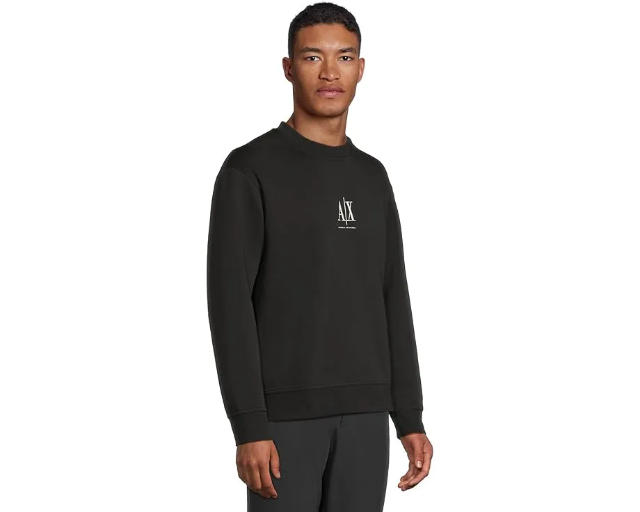 Свитшот Armani Exchange Icon Logo с логотипом цвет Черный