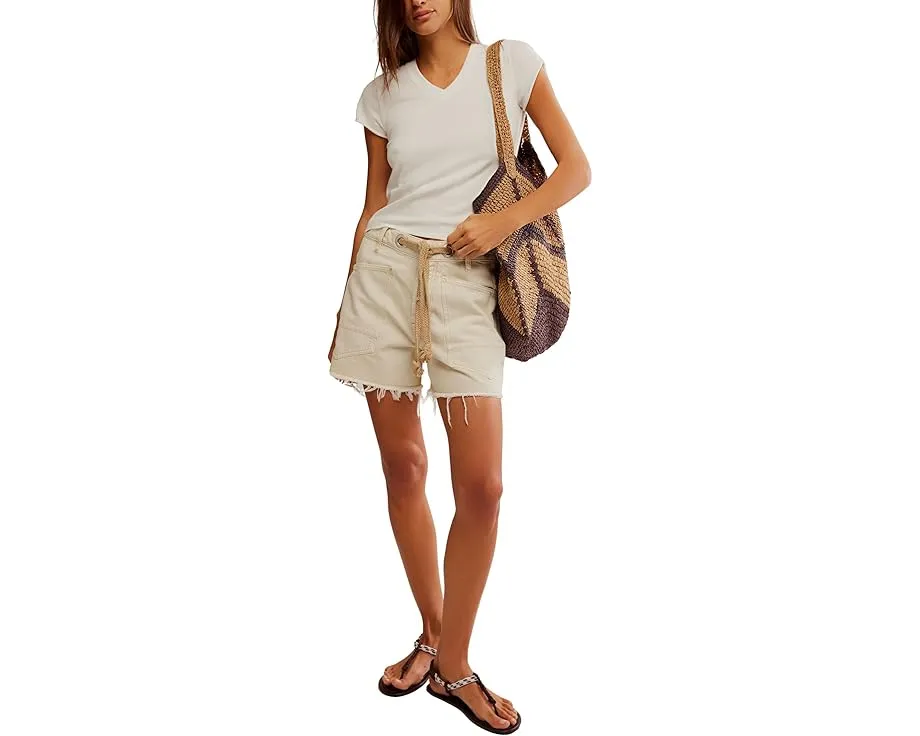 Шорты Free People Moxie с низкой посадкой и широким кроем